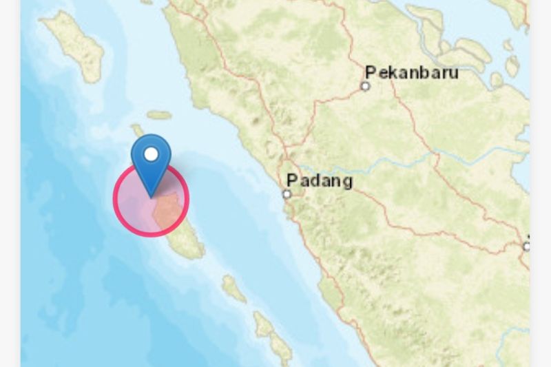 Gempa berkekuatan 5,2 Magnitudo di Mentawai Sumbar Gempa berkekuatan 5,2 Magnitudo di Mentawai Sumbar