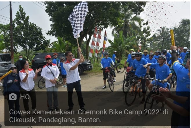 Gowes Kemerdekaan 2022 gelar aksi nasional di Banten