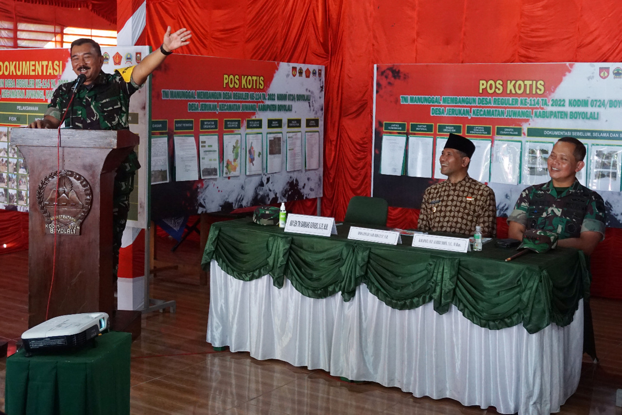 Pengerjaan sasaran fisik TMMD Reguler ke 114 Kodim 0724/Boyolali capai 92 persen Pengerjaan sasaran fisik TMMD Reguler ke 114 Kodim 0724/Boyolali capai 92 persen