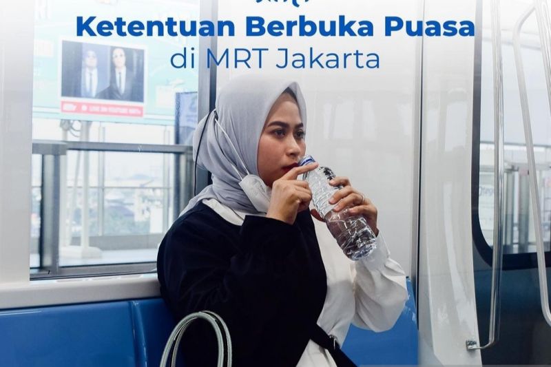 MRT izinkan penumpang buka puasa dengan air mineral dan kurma