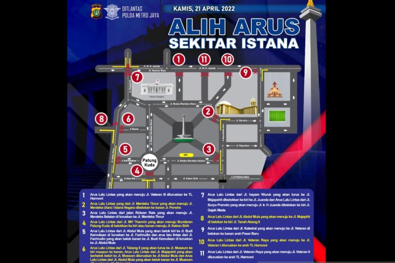 Polda Metro siapkan rekayasa arus lalu lintas terkait aksi mahasiswa Polda Metro siapkan rekayasa arus lalu lintas terkait aksi mahasiswa