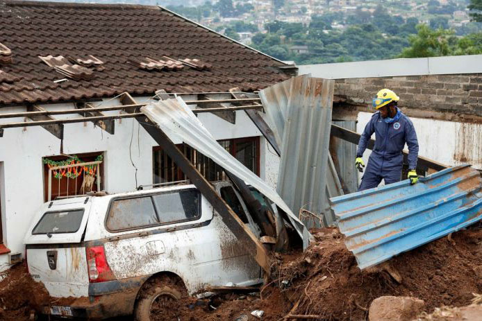 Ribuan tentara Afsel dikerahkan ke provinsi yang dilanda banjir