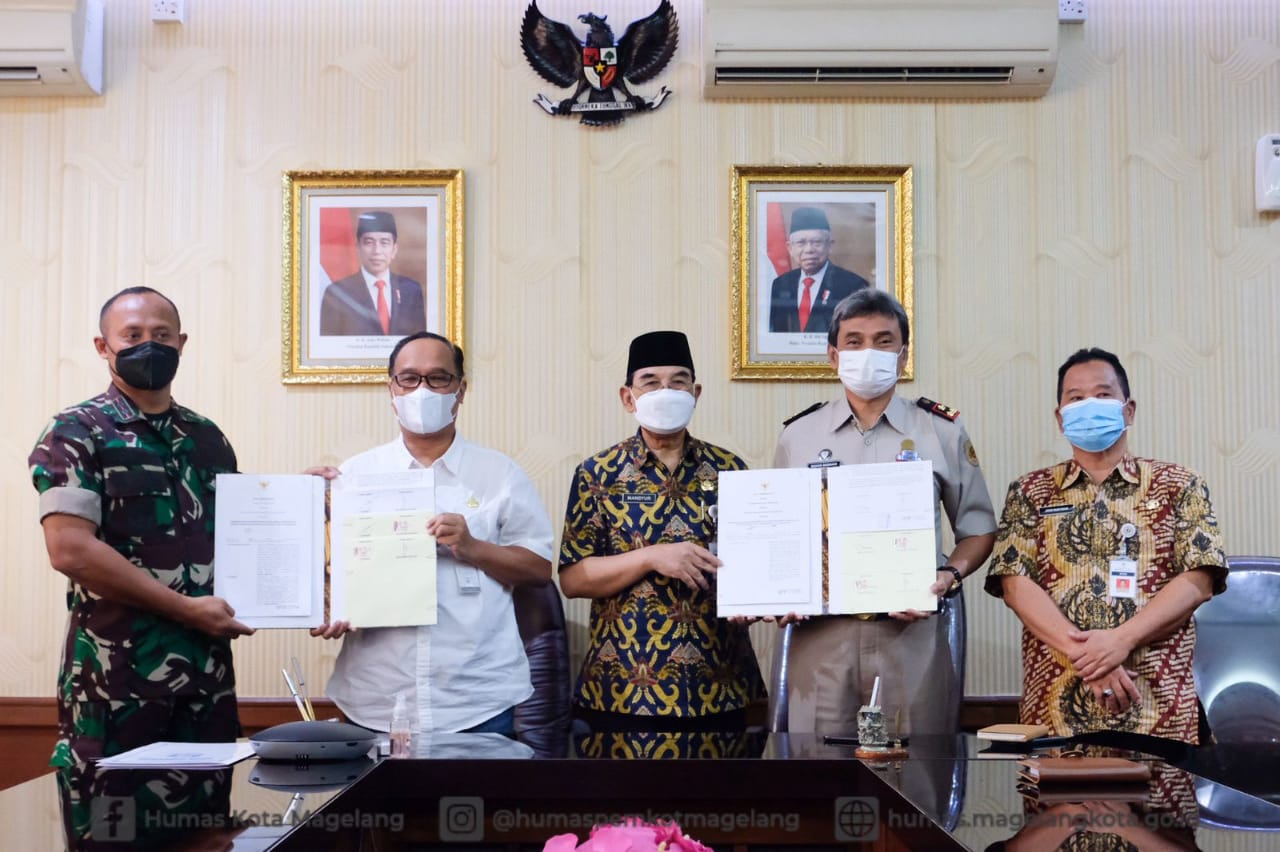 Pemkot Magelang, BPN, dan Dandim 0705/Magelang teken perjanjian kerja sama Pemkot Magelang, BPN, dan Dandim 0705/Magelang teken perjanjian kerja sama