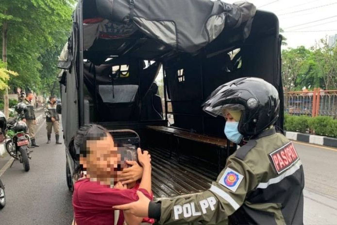 Dinsos Pekanbaru jaring 32 pengemis di Jalan Diponegoro