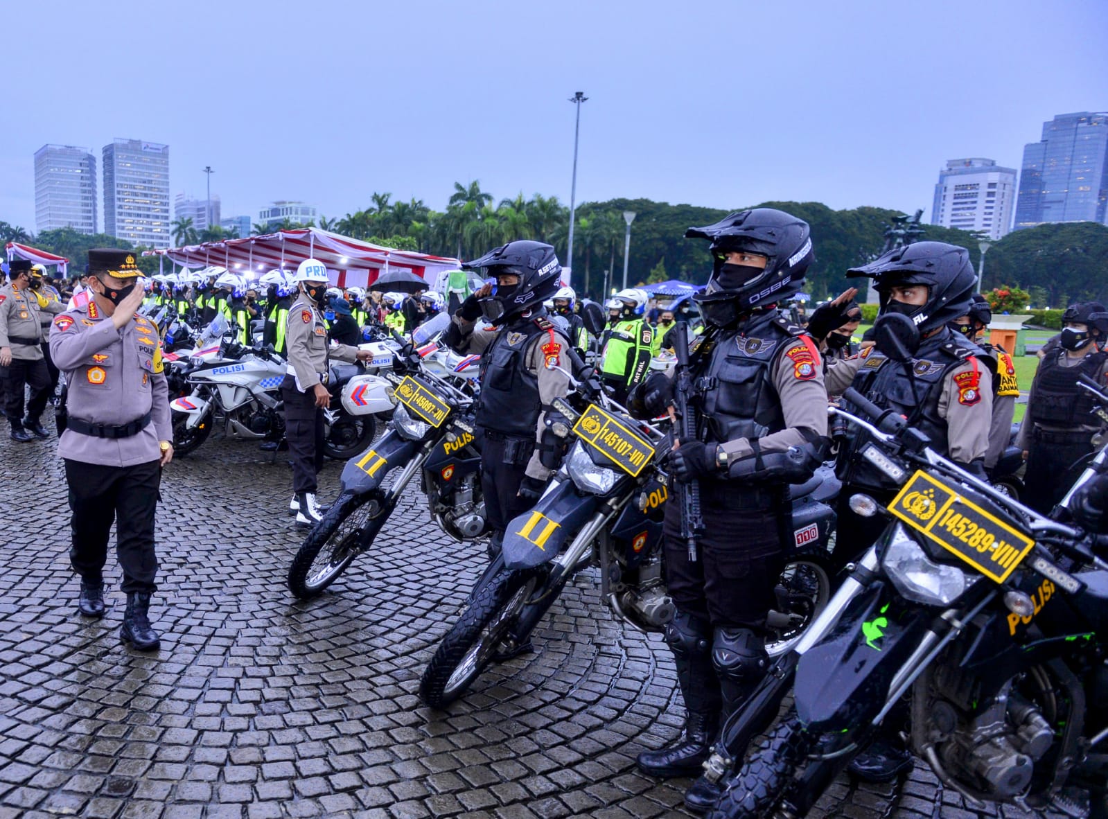 Apel gelar pasukan, Kapolri tekankan soal strategi antisipasi kemacetan saat mudik