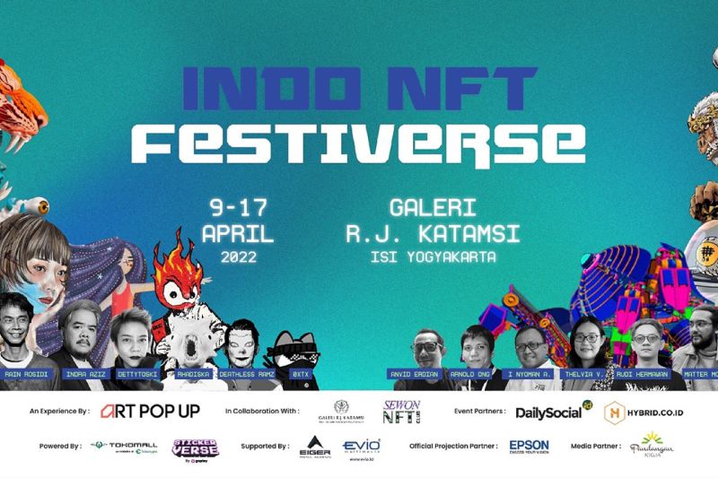 Indo NFT Festiverse akan digelar di Yogya besok hingga 17 April Indo NFT Festiverse akan digelar di Yogya besok hingga 17 April