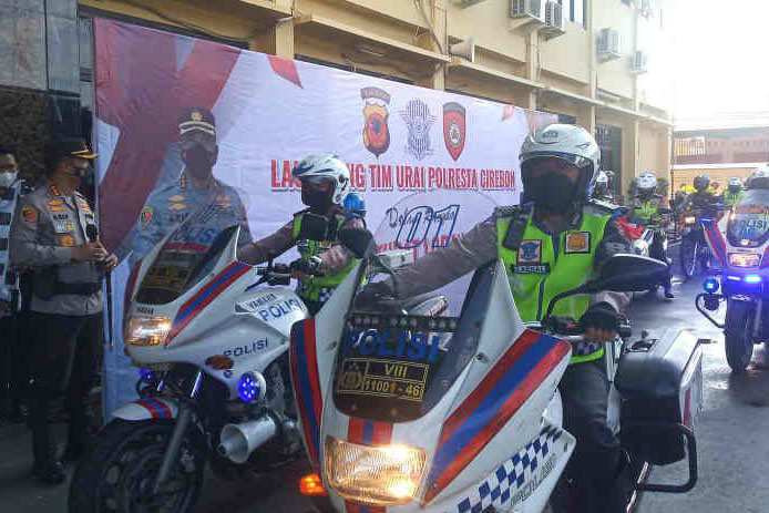 Polresta Cirebon kerahkan tiga tim urai antisipasi kemacetan