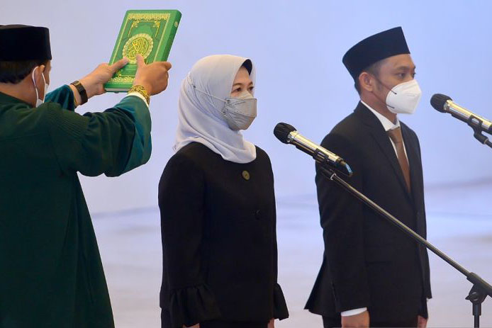Dua anggota BPK terpilih periode 2022-2027 ucapkan sumpah jabatan Dua anggota BPK terpilih periode 2022-2027 ucapkan sumpah jabatan