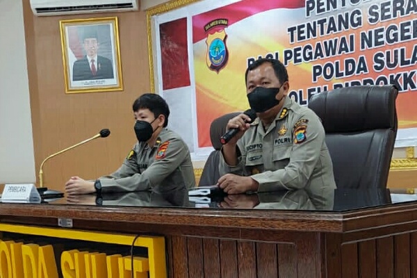 Bidang Dokkes Polda Sulut lakukan pemeriksaan jantung personel Polri Bidang Dokkes Polda Sulut lakukan pemeriksaan jantung personel Polri