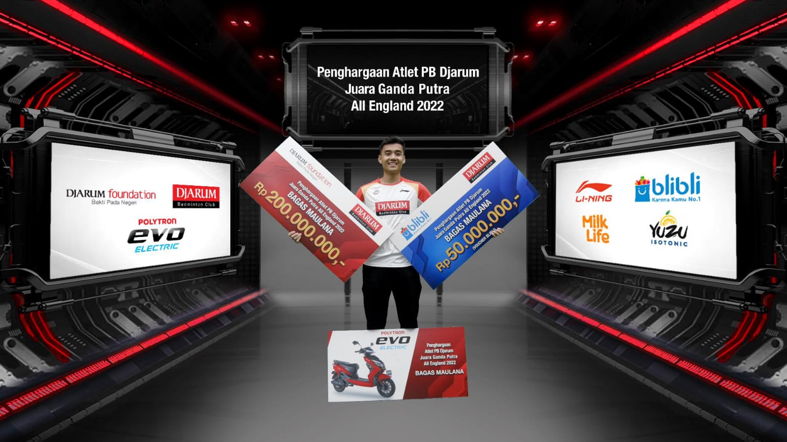 Atlet PB Djarum juara ganda putra All England 2022, Djarum Foundation guyur Bagas Maulana bonus Rp250 Juta Atlet PB Djarum juara ganda putra All England 2022, Djarum Foundation guyur Bagas Maulana bonus Rp250 Juta