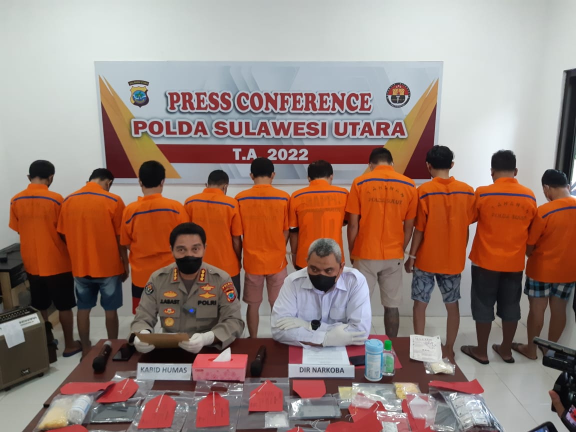 Polda Sulut ungkap 11 kasus narkoba selama Maret 2022