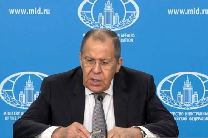 Menlu Lavrov: Senjata Barat di Ukraina target sah bagi militer Rusia