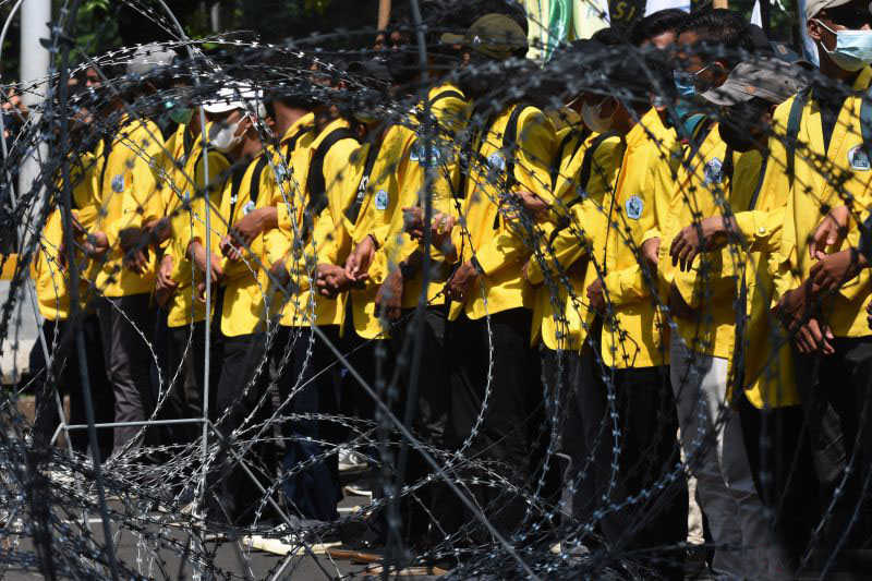 Aliansi BEM SI pindahkan lokasi demo ke DPR