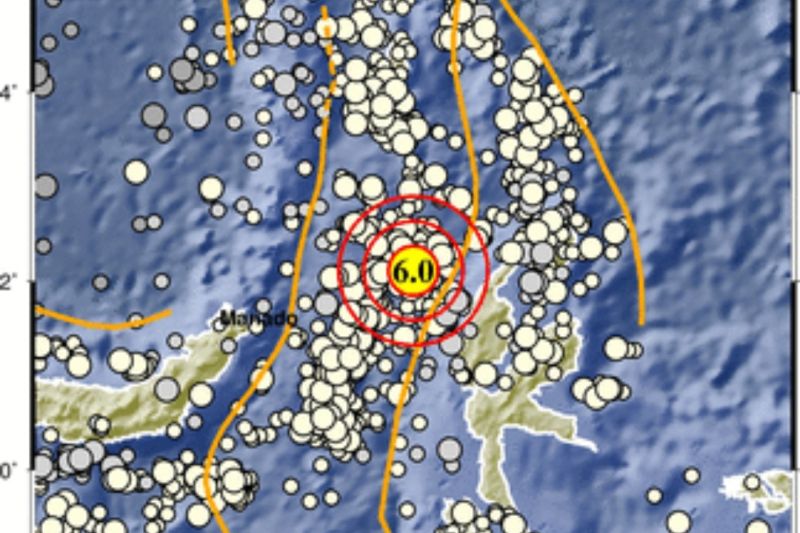 Gempa magnitudo 6,0 terjadi di Halmahera Barat Gempa magnitudo 6,0 terjadi di Halmahera Barat