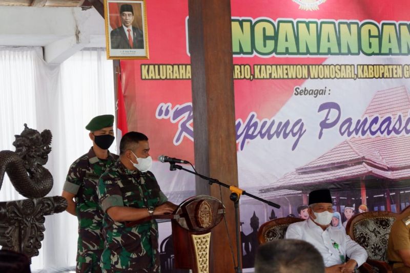 Kodim 0730 canangkan 18 desa di Gunung Kidul sebagai Kampung Pancasila Kodim 0730 canangkan 18 desa di Gunung Kidul sebagai Kampung Pancasila