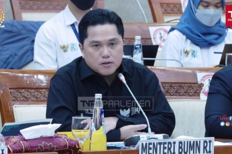 Erick Thohir sebut utang Garuda susut hingga 50 persen Erick Thohir sebut utang Garuda susut hingga 50 persen