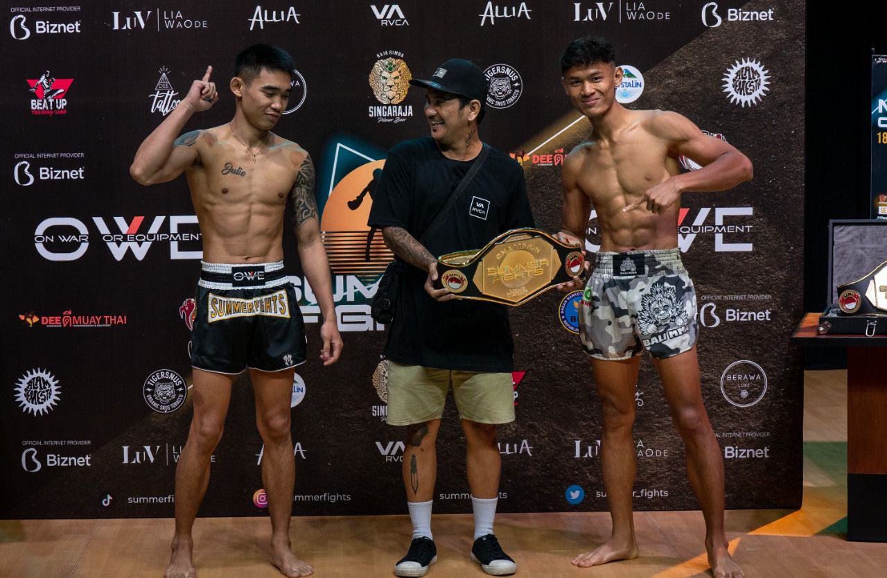 Petarung Muaythai perebutkan sabuk juara di Bali Petarung Muaythai perebutkan sabuk juara di Bali