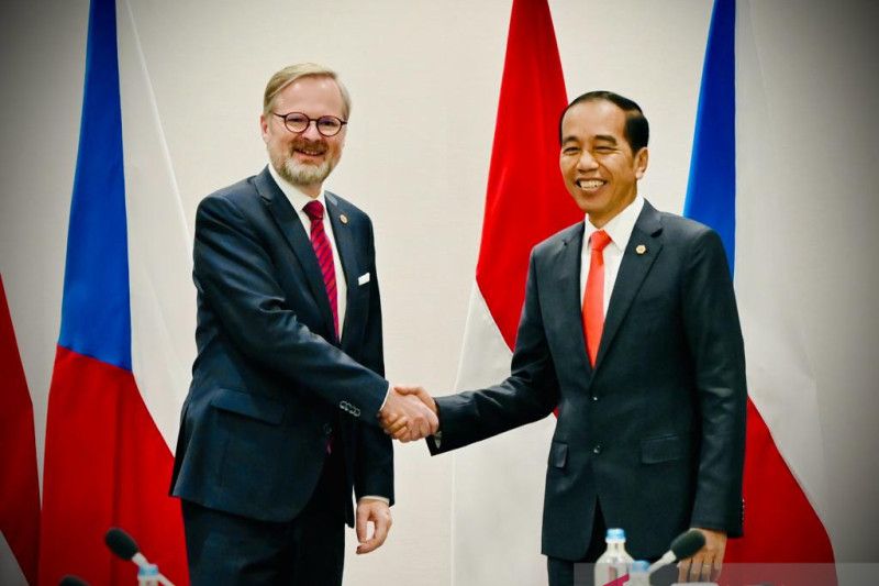 Presiden Jokowi lakukan pertemuan bilateral dengan PM Ceko Petr Fiala Presiden Jokowi lakukan pertemuan bilateral dengan PM Ceko Petr Fiala