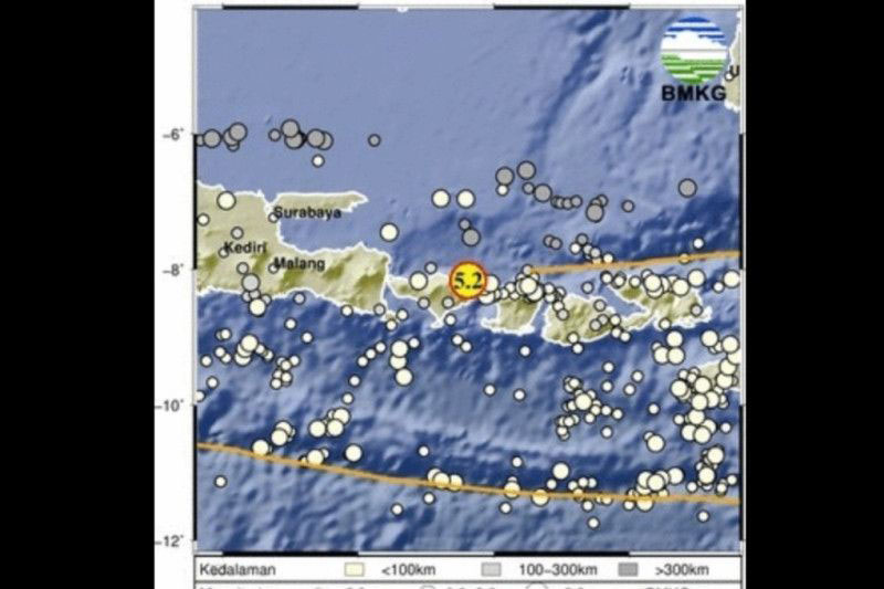Gempa M5,2 guncang wilayah Bali pada Selasa sore Gempa M5,2 guncang wilayah Bali pada Selasa sore