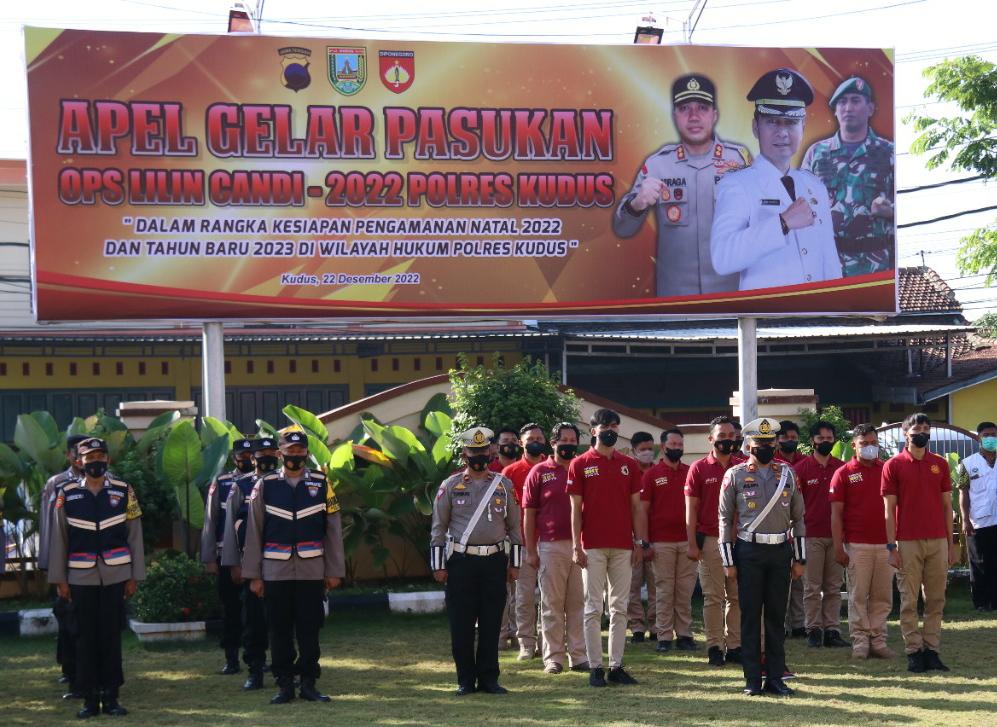 Pengamanan Nataru, Polres Kudus terjunkan 435 personel Pengamanan Nataru, Polres Kudus terjunkan 435 personel