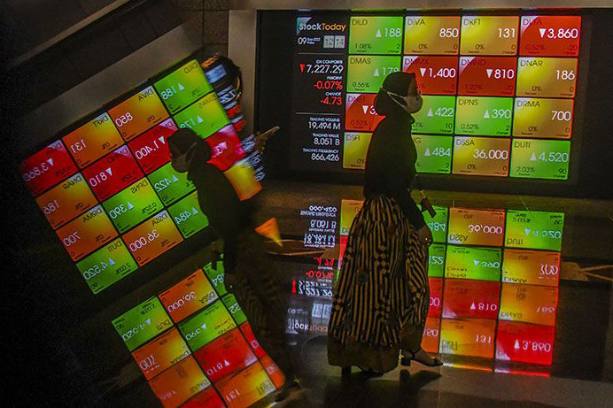IHSG Jumat dibuka melemah 21,84 poin