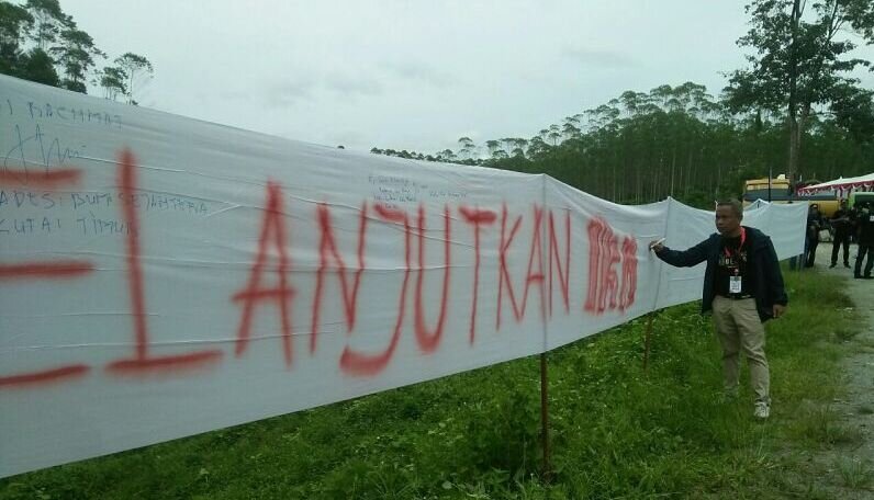 Desa se-Indonesia bentang spanduk dukung pembangunan IKN