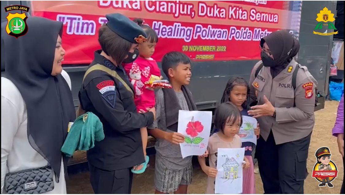 Relawan gempa Cianjur SiapBergerak-Polda MJ siagakan tim trauma healing Relawan gempa Cianjur SiapBergerak-Polda MJ siagakan tim trauma healing