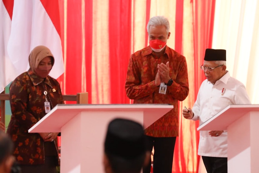 Di depan Wapres, Ganjar tunjukkan komitmen Jateng fasilitasi UMKM Di depan Wapres, Ganjar tunjukkan komitmen Jateng fasilitasi UMKM