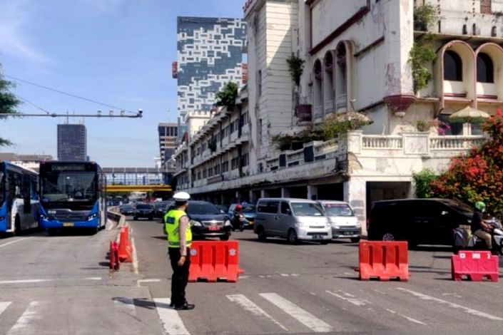 600 personel amankan aksi penyampaian pendapat di Jakpus