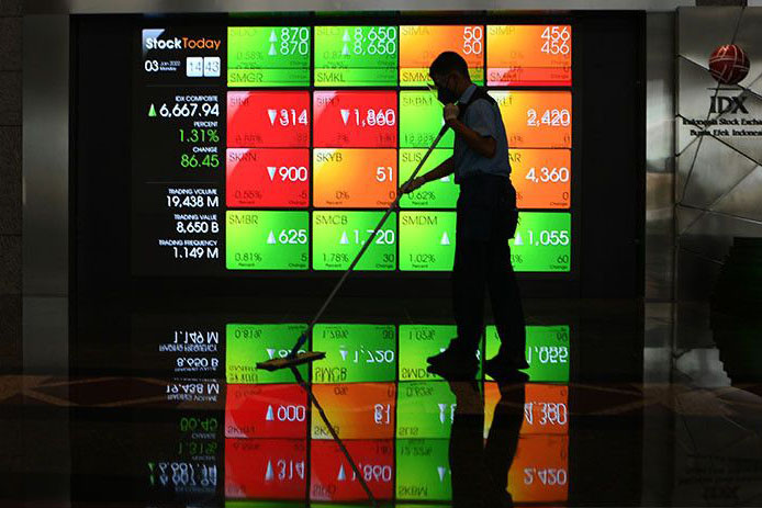 IHSG Jumat dibuka menguat 2,4 poin