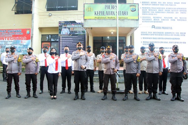 Personel Polres Kepulauan Sitaro diminta disiplin jalankan tugas