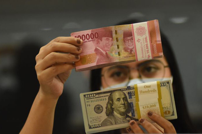 Rupiah Kamis pagi menguat 10 poin