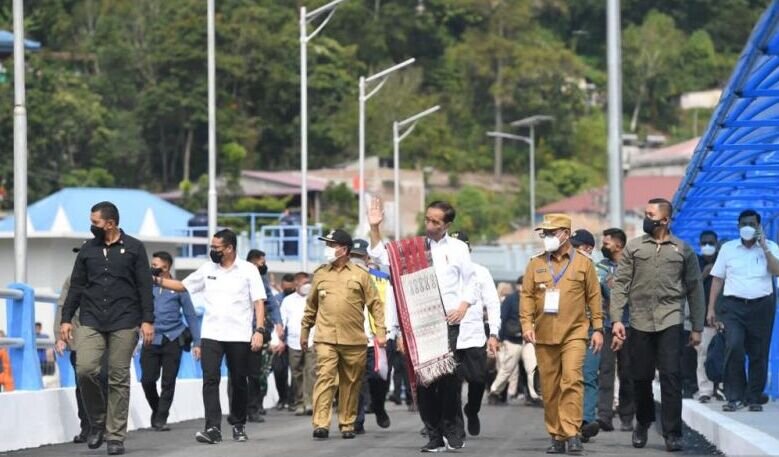 Presiden Jokowi resmikan 7 pelabuhan dan 4 KMP di Kawasan Danau Toba