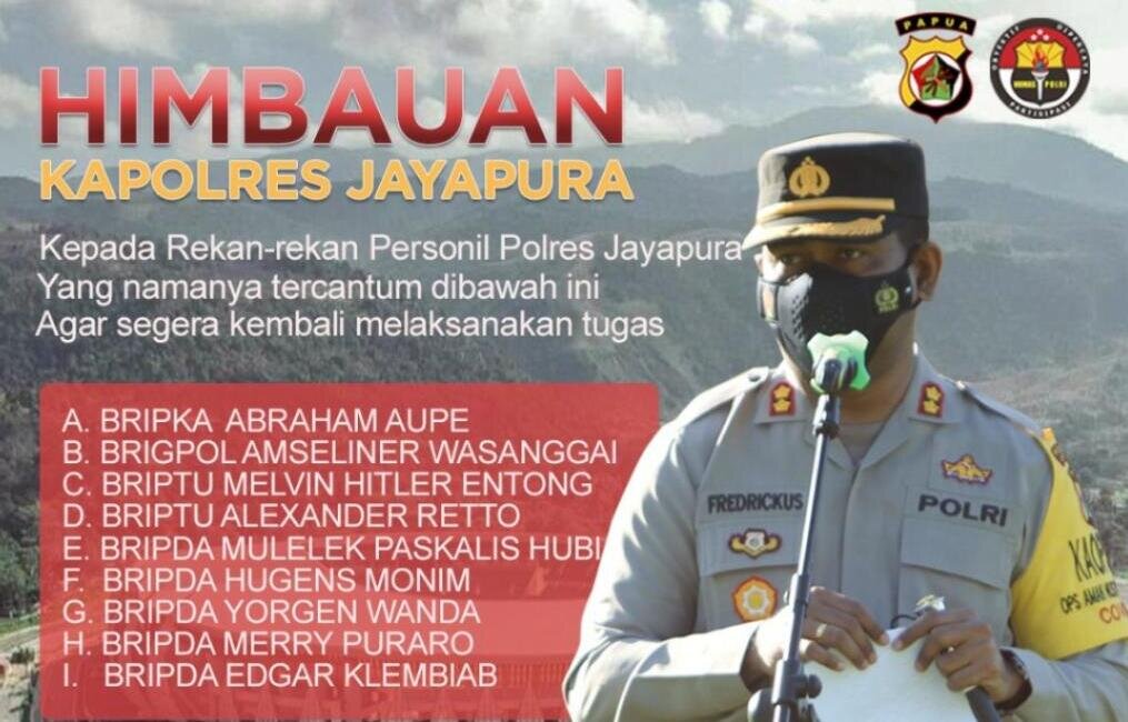 Diumumkan via media sosial, 9 anggota Polri tanpa kabar sejak 2021 Diumumkan via media sosial, 9 anggota Polri tanpa kabar sejak 2021