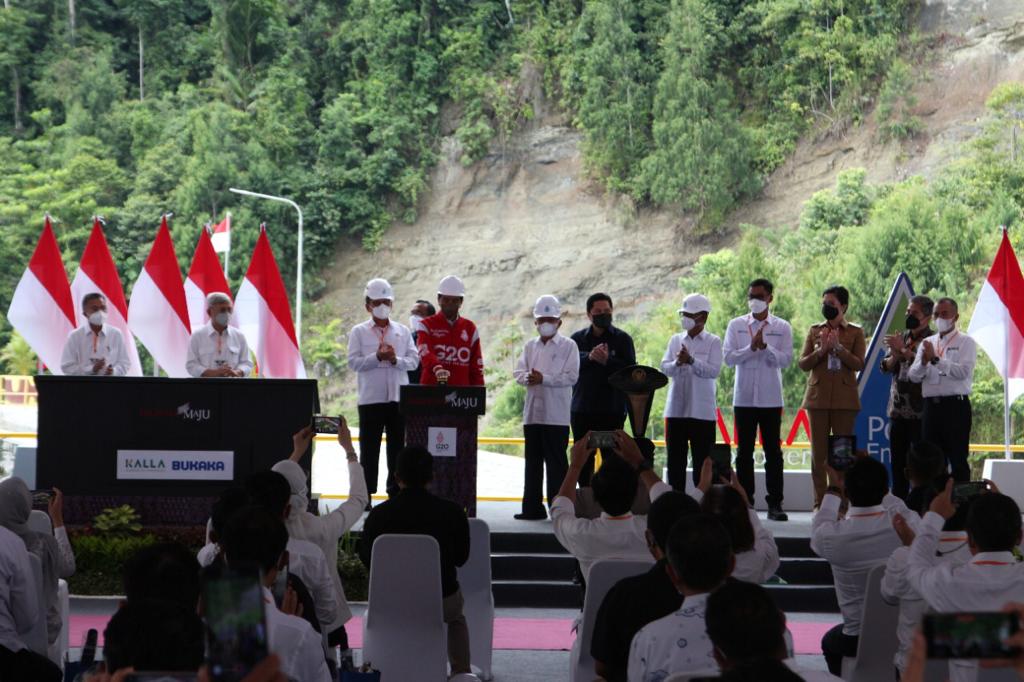 Presiden Jokowi resmikan PLTA Poso pembangkit EBT terbesar di Indonesia Timur Presiden Jokowi resmikan PLTA Poso pembangkit EBT terbesar di Indonesia Timur