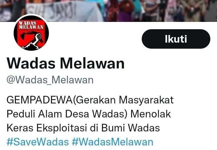 Pemerintah pastikan tak putus akses akun Twitter Wadas Melawan Pemerintah pastikan tak putus akses akun Twitter Wadas Melawan