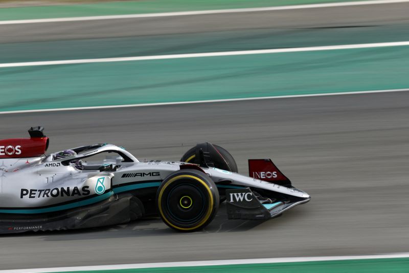 Hamilton, Russell bawa Mercedes tercepat di hari penutup tes Barcelona Hamilton, Russell bawa Mercedes tercepat di hari penutup tes Barcelona