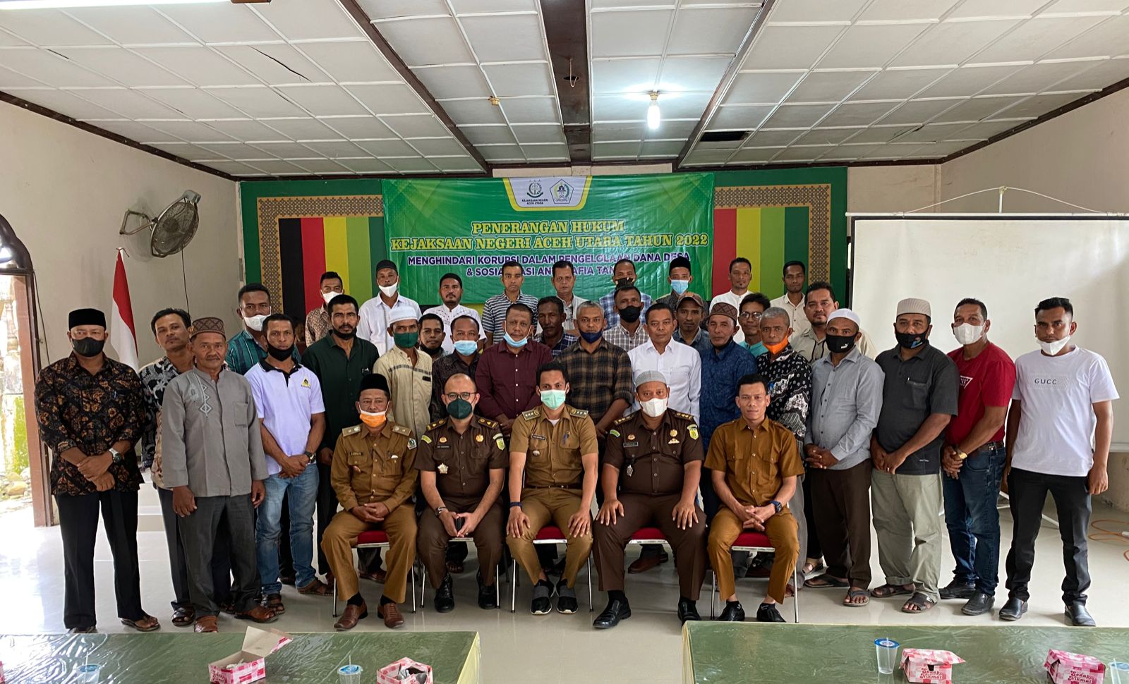 Puluhan geuchik di Aceh Utara ikuti sosialisasi pencegahan korupsi dana desa
