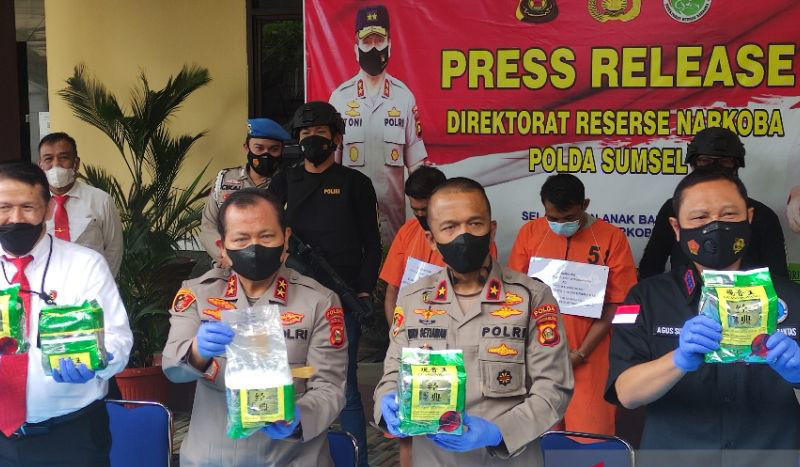 Polda Sumsel tangkap 44 pengedar narkoba antarprovinsi