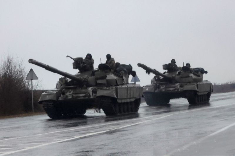 Ukraina sebut 50 tentara Rusia tewas, 4 tank hancur Ukraina sebut 50 tentara Rusia tewas, 4 tank hancur