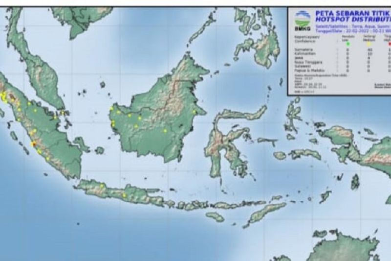 BMKG: Terpantau tujuh titik panas di Sumut BMKG: Terpantau tujuh titik panas di Sumut