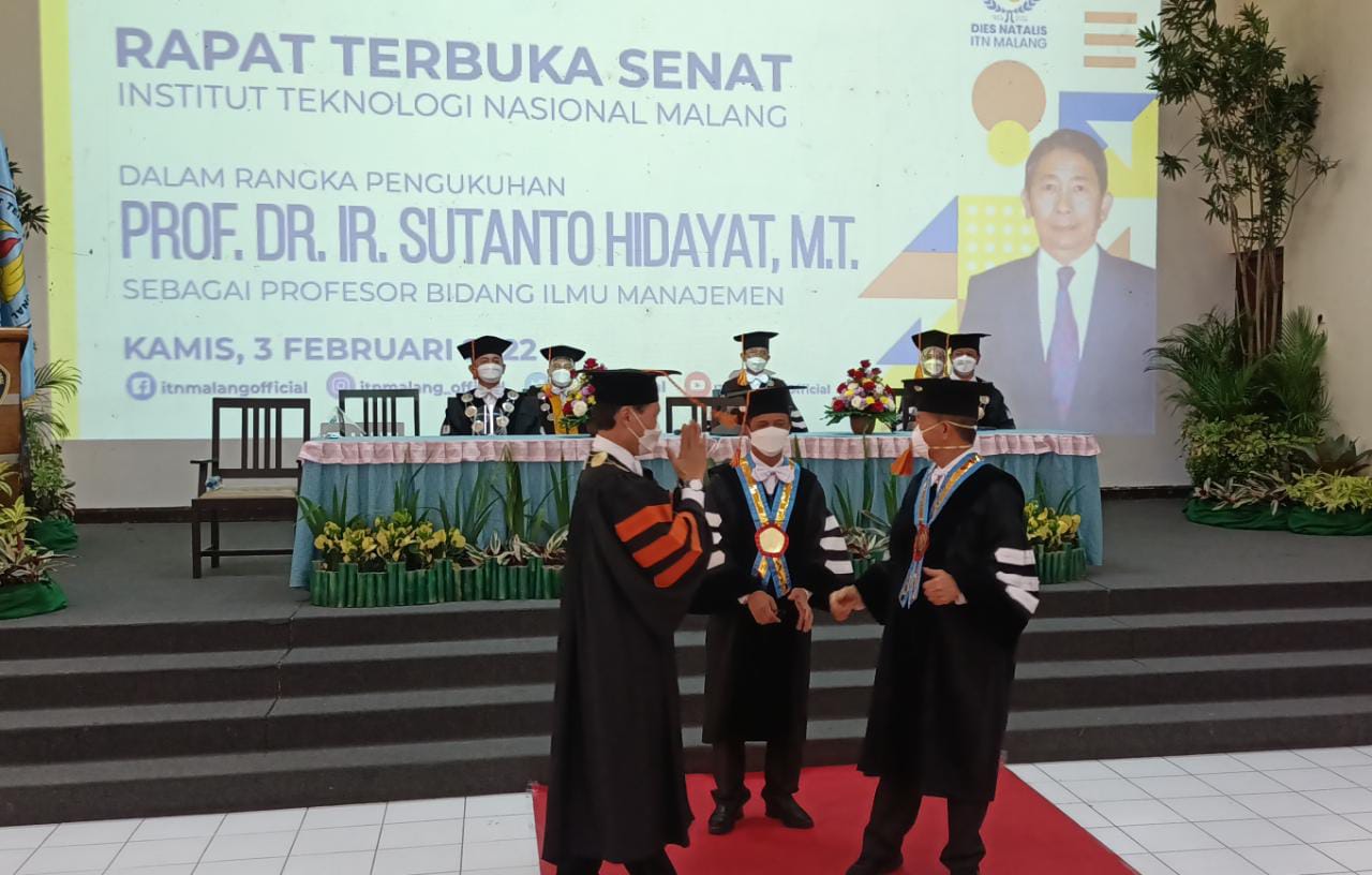 ITN Malang kukuhkan Profesor ke-9 bidang ilmu manajemen ITN Malang kukuhkan Profesor ke-9 bidang ilmu manajemen