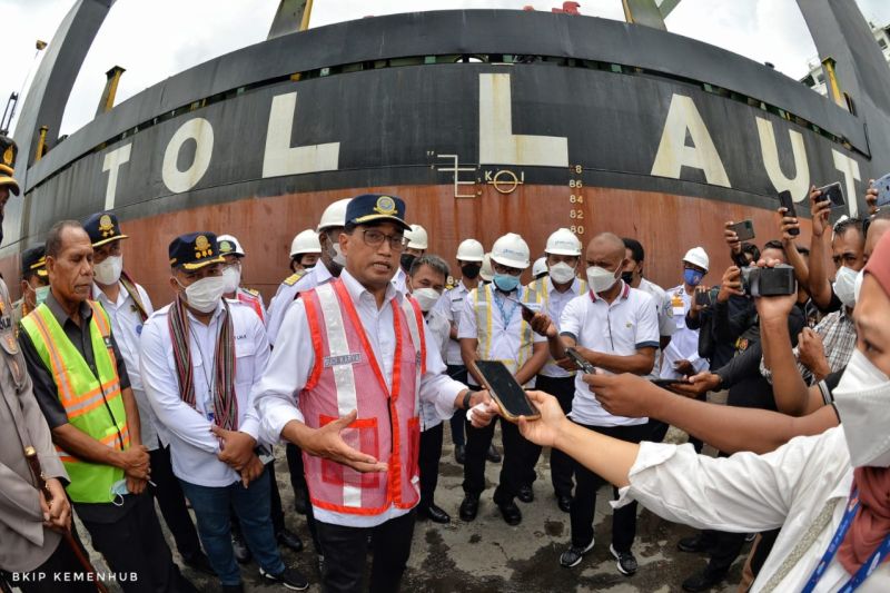 Menhub instruksikan layanan Kapal Tol Laut terus dioptimalkan