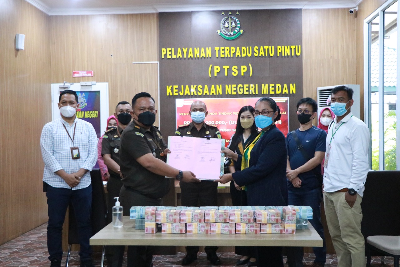 Kejari Medan terima denda Rp2 milliar dari terpidana narkotika