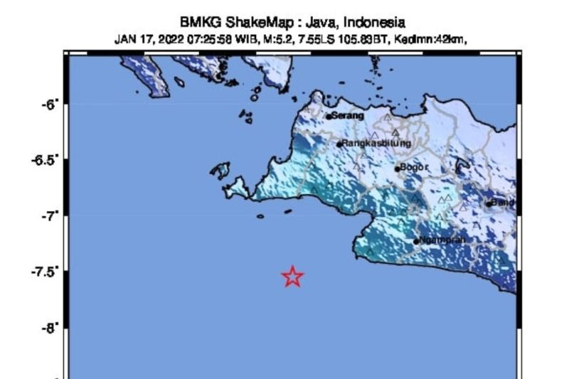 Sukabumi dan sekitarnya diguncang gempa magnitudo 5,4 Sukabumi dan sekitarnya diguncang gempa magnitudo 5,4