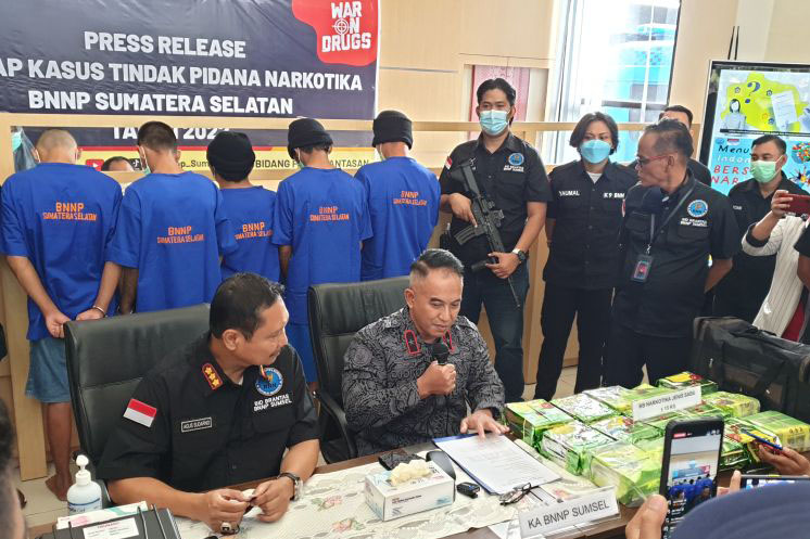 BNN Sumsel kembangkan penangkapan kurir sabu di tol Palembang-Lampung