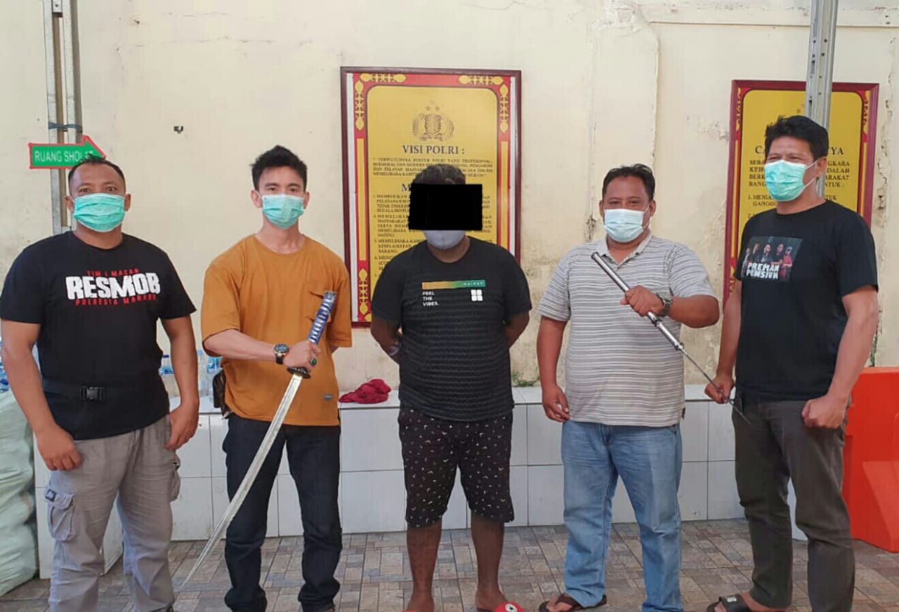 Tim Buser Polresta Manado amankan pelaku penganiayaan gunakan senjata tajam Tim Buser Polresta Manado amankan pelaku penganiayaan gunakan senjata tajam
