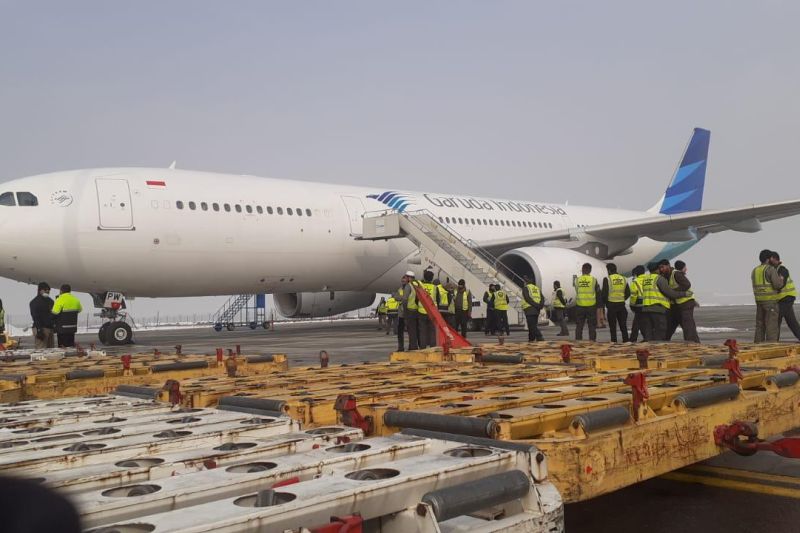 Garuda kirim bantuan kemanusiaan Pemerintah RI ke Afghanistan Garuda kirim bantuan kemanusiaan Pemerintah RI ke Afghanistan