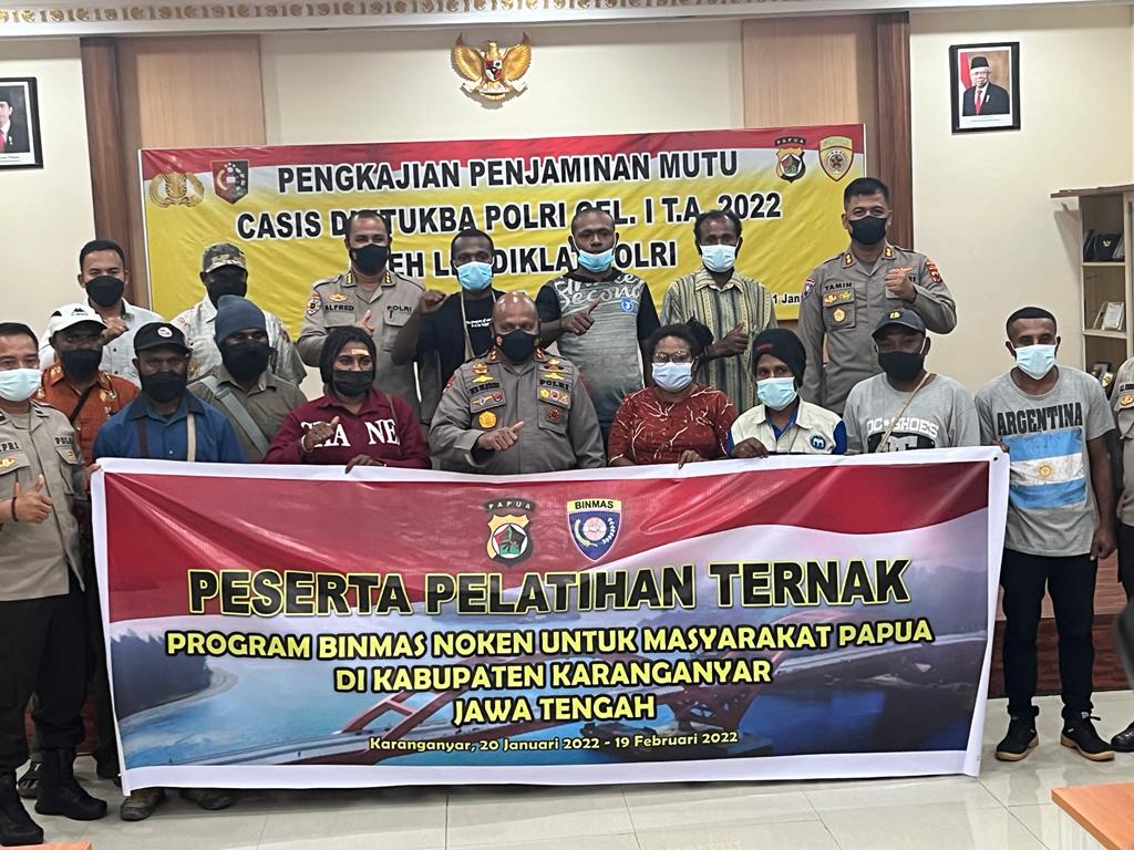 Polri latih 11 warga Papua jadi petani di Jawa Tengah