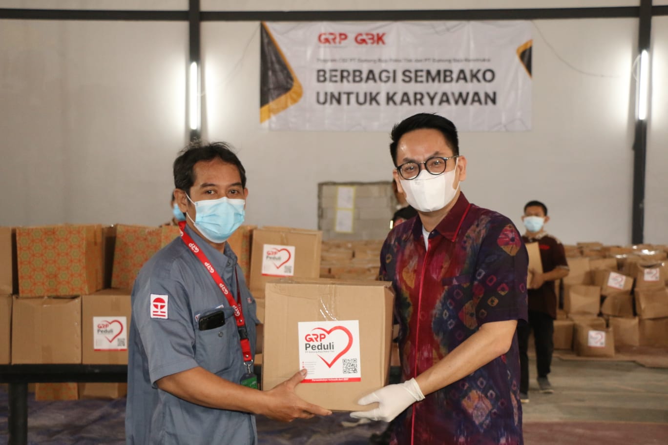 Ringankan beban saat pandemi, GRP bagikan 5.500 paket sembako